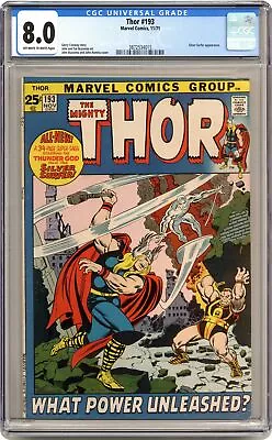 Buy Thor #193 CGC 8.0 1971 3872534015 • 166.97£