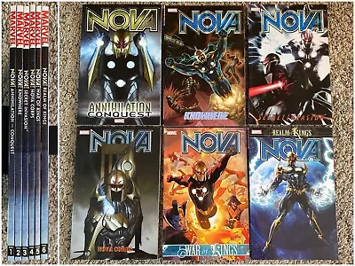 Buy Nova Abnett Lanning TPB Set 1 2 3 4 5 6  Annhilation Conquest Realm War Of Kings • 100.95£