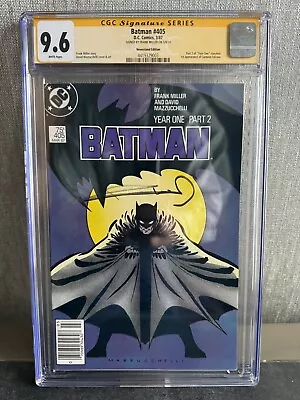 Buy BATMAN 405🔥CGC 9.6🔥SS Miller 🔥Newsstand🔥YEAR ONE Pt 2🔥1st Carmine Falcone🔥 • 349.47£