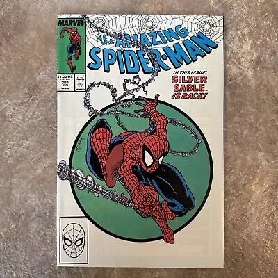 Buy Amazing Spider-man #301, VF+ 8.5, Newsstand; Todd McFarlane Art; Silver Sable • 58.24£