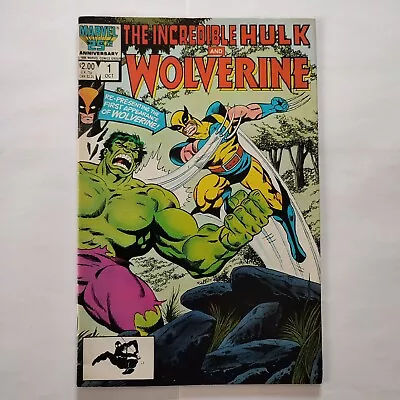 Buy Incredible Hulk And Wolverine #1 - Marvel 1986 - Reprints Hulk #180 #181 • 7.99£