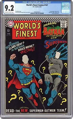 Buy World's Finest #167 CGC 9.2 1967 4368350013 • 198.04£