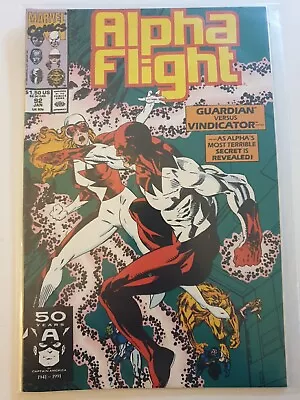 Buy Alpha Flight #92 Marvel Comics Jan 1991 NM + Bagged Guardian Vs Vindicator • 1.99£