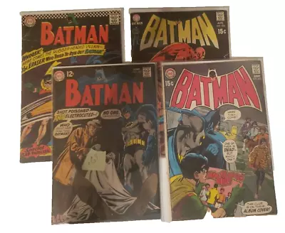 Buy 2 Vintage Silver Age Batman Comics And 2 Bronze  Inc. Beatles June No. 222. • 155.32£