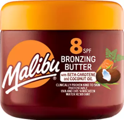 Buy Malibu Sun SPF 8 Bronzing Tanning Body Butter With Beta Carotene & Coconut Oil • 14.49£
