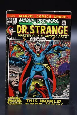 Buy Marvel Premiere (1972) #3 Barry Windsor-Smith Stan Lee Dr. Strange Begins VG • 15.53£