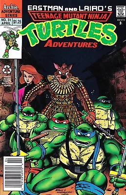 Buy Teenage Mutant Ninja Turtles Adventures #31 Newsstand Cover Archie Comics • 8.59£