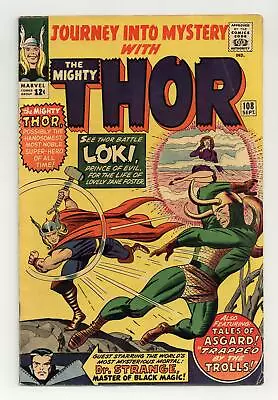 Buy Thor Journey Into Mystery #108 VG 4.0 1964 • 38.05£
