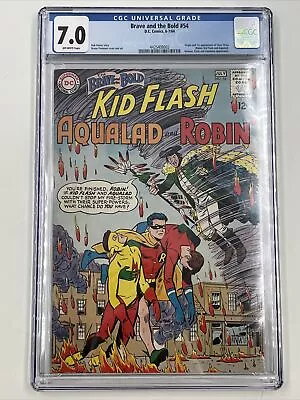 Buy Brave And The Bold #54 Dc 1964 Cgc 7.0 Origin & 1st Teen Titans White Pages! • 407.14£