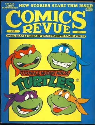 Buy COMICS REVUE #60 1991 TMNT TEENAGE MUTANT NINJA TURTLES Newspaper Strip REPRINTS • 7.77£