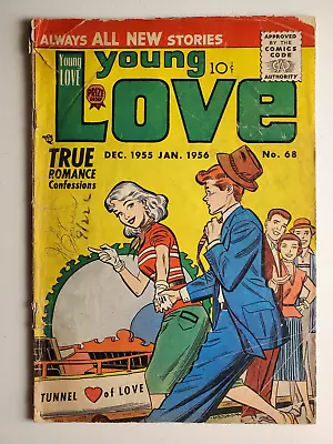 Buy Young Love #68 1955 Prize Mort Meskin Love Tunnel Cover • 11.65£