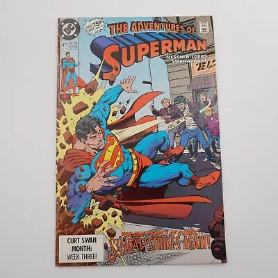 Buy 1990 DC Comics Adventures Of Superman #471 FN/VG Modern Age Sinbad Contract • 5.43£