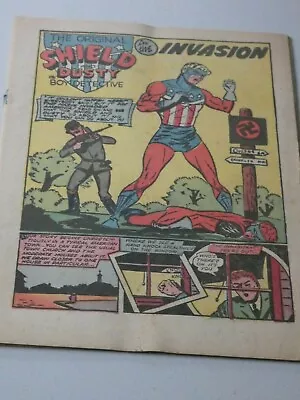 Buy SHIELD-WIZARD COMICS #13 (1944) *** Very Nice *** Rare Coverless  WWII Comic • 154.82£