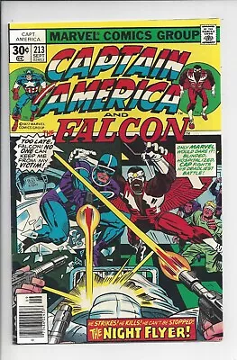 Buy Captain America #213 VF+(8.5) 1977 - Blasting Kirby Cover • 11.65£