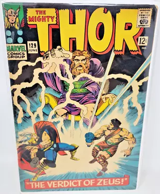 Buy THOR (THE MIGHTY) #129 1966 Marvel Silver Age 6.5 1ST APP ARES & HAROKIN * • 54.45£