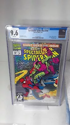 Buy SPECTACULAR SPIDER-MAN #200 (1993) CGC 9.6 (NM+) WHITE Pages - Holo-Grafix Cover • 54.36£