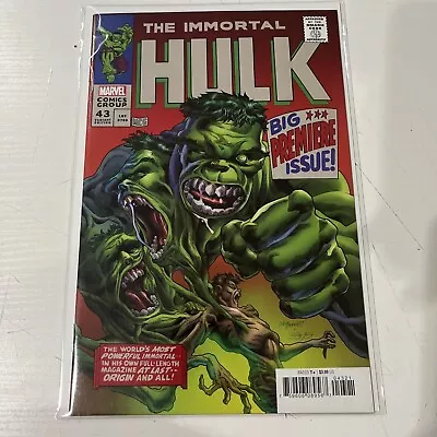 Buy Immortal Hulk #43 Joe Bennett Homage Variant Marvel 2018 RECALLED NM-NM/Mint • 8.54£