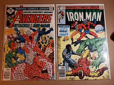 Buy Marvel Comic Lot,(2) Books Avengers 161/ironman 133 Featuring-Antman • 5.43£