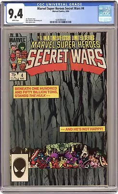 Buy Marvel Super Heroes Secret Wars #4D CGC 9.4 1984 4290980009 • 55.14£