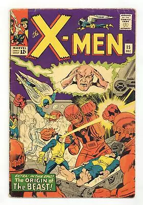 Buy Uncanny X-Men #15 GD/VG 3.0 1965 • 64.46£