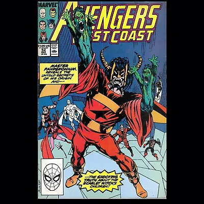 Buy Avengers West Coast #52 1989 Master Pandemonium Origin Story Copper Age Marvel • 2.30£