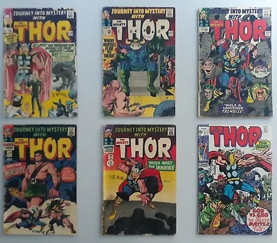 Buy Journey Into Mystery Thor 113, 122, 123, 124, 125, 177 Marvel Comics 1965, 1966 • 97.08£