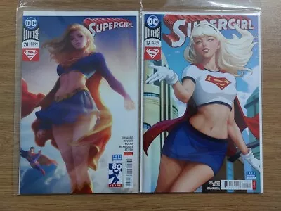 Buy Supergirl Artgerm Variant Covers, DC Comics Issues 19 And 20, From 2018 • 16.50£