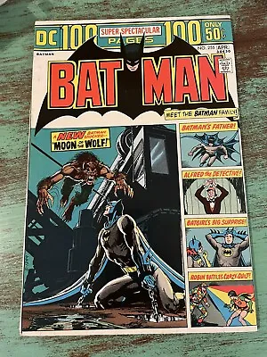 Buy Batman #255 Vf 100 Page Giant Neal Adams Cover & Art 1st Anthony Lupus 1974 • 38.83£