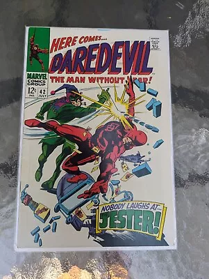 Buy Daredevil #42 1968 7.5/8 Marvel 1st Jester & Ad For Silver Surfer #1 Gene Colan • 31.10£