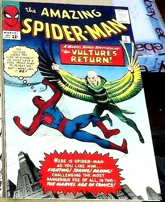 Buy AMAZING SPIDERMAN #7 (2nd Vulture 1963) Incomplete,Marvel Comic • 39.99£