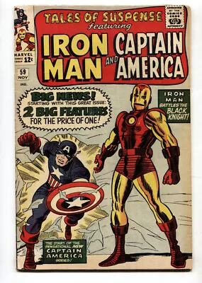 Buy TALES OF SUSPENSE #59 Comic Book 1964-Captain America-Iron Man-VG • 174.74£