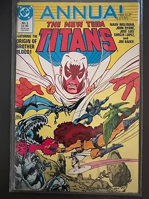 Buy The New Teen Titans Annual #2 DC Comics (1986) Brother Blood • 4.50£