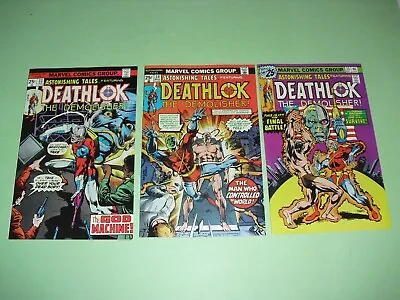 Buy Astonishing Tales #33 34 & 35 All NM 9.2 To 9.4 1975! Deathlok High Grade B105 • 23.76£