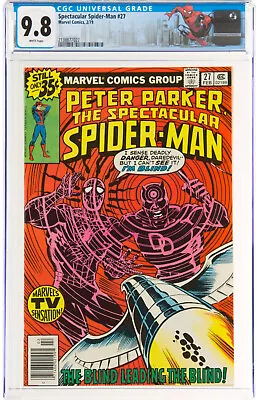 Buy Spectacular Spider-Man #27 CGC 9.8 1979 1st Frank Miller Daredevil! N12 222 Cm • 647.69£