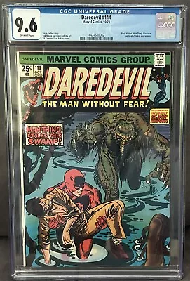 Buy Daredevil #114 CGC 9.6  Man-Thing Black Widow Marvel Comics 1974 • 186.39£