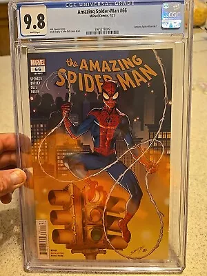 Buy Amazing Spiderman Volume 5 #66 CGC 9.8 Nick Spencer Mark Bagley Free Shipping • 34.95£