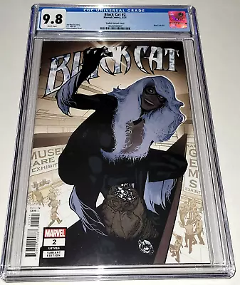 Buy Black Cat #2 Hughes Variant CGC 9.8 NM/MT Marvel 2021 1:50 Retailer Incentive • 135.87£