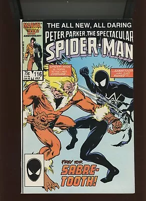 Buy (1986) Peter Parker, The Spectacular Spider-Man #116: KEY! FOREIGNER! (7.0/7.5) • 12.25£