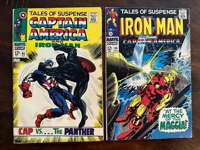 Buy Tales Of Suspense #98, 99 LOT. Black Panther, Baron Zemo, Stan Lee, Jack Kirby • 62.13£