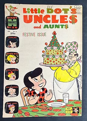 Buy Little Dot's Uncles And Aunts #4 Harvey Comics Silver Age Dot Polka Lotta G/vg • 11.65£