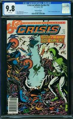 Buy CRISIS ON INFINITE EARTHS #10 CGC 9.8 DC 1986 NEWSSTAND! Death Starman! P2 425cm • 172.41£