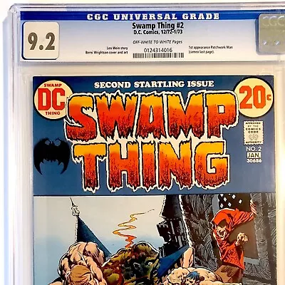 Buy SWAMP THING #2 CGC 9.2 Bernie Wrightson Key 1st Un-Men 1973 Bronze Age Horror • 154.55£