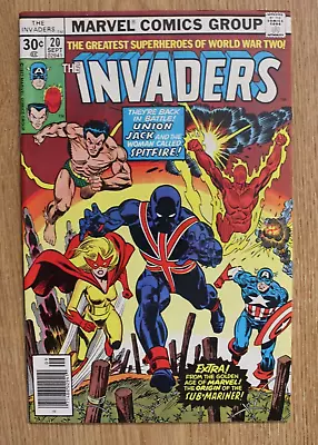 Buy The Invaders #20 (Marvel, 1977) 1st Full App Union Jack VF+ • 27.17£