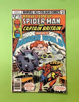 Buy Marvel Team-Up #66 | February 1978 | Spider-Man | Captain Britain • 11£