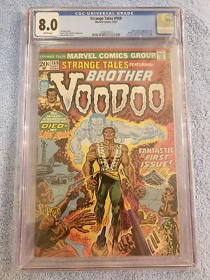 Buy Strange Tales #169!  CGC 8.0 White Pages!  1st App Brother Voodoo! • 1,048.41£