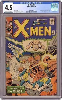 Buy Uncanny X-Men #15 CGC 4.5 1965 3862931024 • 124.26£