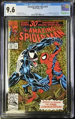 Buy Amazing Spider-man #375 CGC 9.6 W Venom App 1st Anne Weying 1993 Marvel Foil • 45.82£