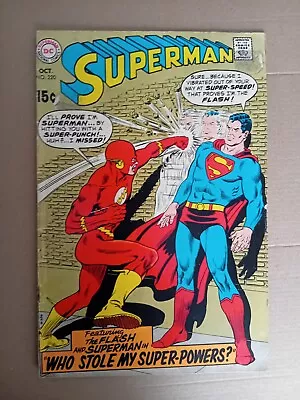 Buy Superman No 220. The Flash. DC Comic Silver Age 1969.  • 14.99£