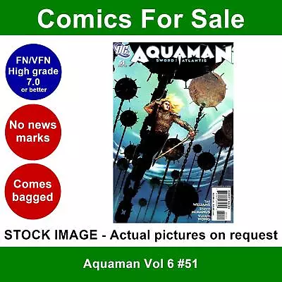 Buy DC Aquaman Vol 6 #51 Comic - FN/VFN Clean 01 June 2007 - Sword Of Atlantis • 3.99£