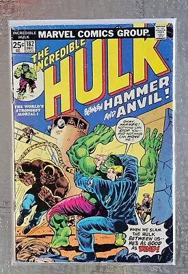 Buy Hulk #182 1974  Wolverine 2nd Appearance VG MVS Intact 1st Hammer & Anvil Key Ow • 77.66£